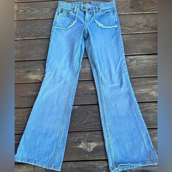Lei women’s low rise bootcut jeans size 7 - Picture 1 of 10